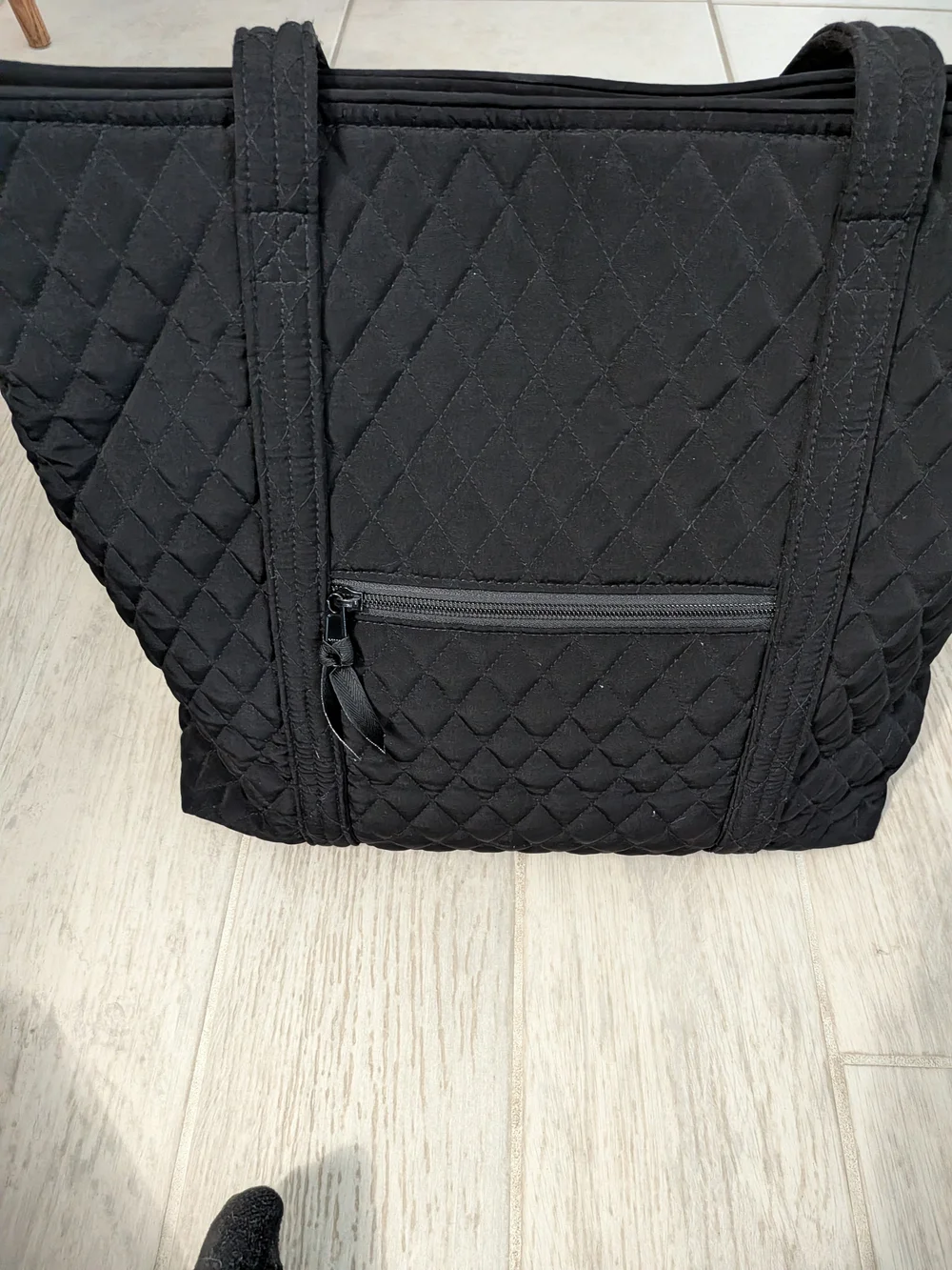 Vera Bradley Black Quilted Tote Bag